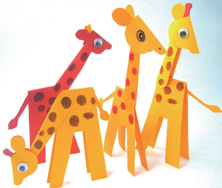 「儿童剪纸手工游戏:动物篇」:长颈鹿剪纸,长颈鹿怎么剪?插图8 「儿童剪纸手工游戏:动物篇」:长颈鹿剪纸,长颈鹿怎么剪?