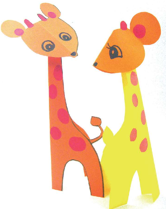 「儿童剪纸手工游戏:动物篇」:长颈鹿剪纸,长颈鹿怎么剪?插图12 「儿童剪纸手工游戏:动物篇」:长颈鹿剪纸,长颈鹿怎么剪?