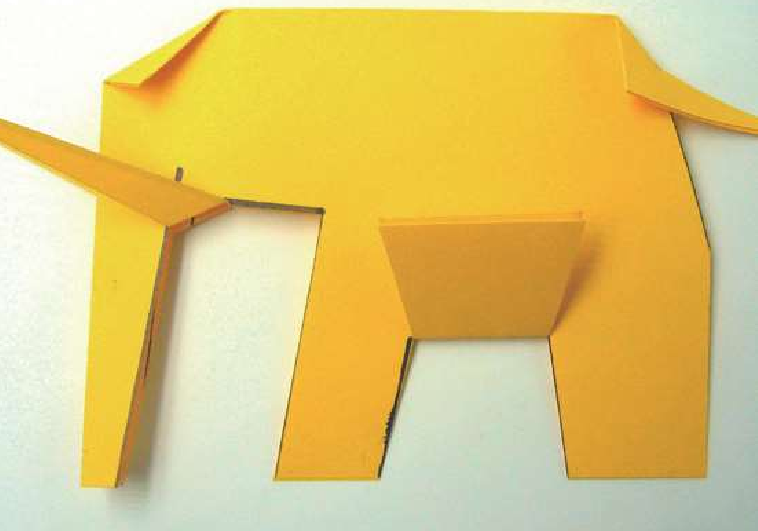 「儿童剪纸手工游戏:动物篇」:长鼻子大象剪纸,大象怎么剪?插图9 「儿童剪纸手工游戏:动物篇」:长鼻子大象剪纸,大象怎么剪?