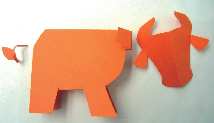 「儿童剪纸手工游戏:动物篇」:小牛剪纸,小牛怎么剪?插图3 「儿童剪纸手工游戏:动物篇」:小牛剪纸,小牛怎么剪?