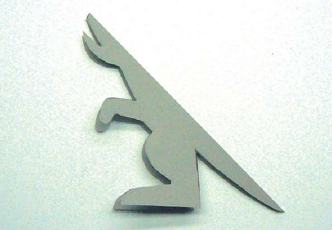 「儿童剪纸手工游戏:动物篇」:恐龙剪纸,恐龙怎么剪?插图3 「儿童剪纸手工游戏:动物篇」:恐龙剪纸,恐龙怎么剪?