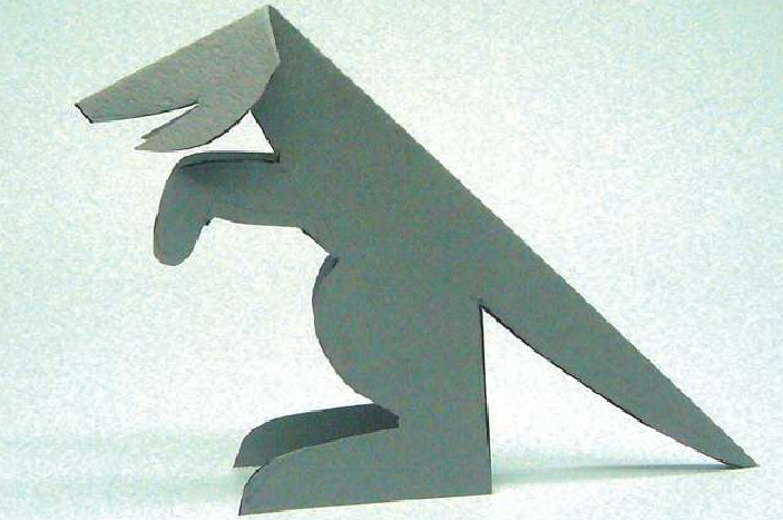 「儿童剪纸手工游戏:动物篇」:恐龙剪纸,恐龙怎么剪?插图4 「儿童剪纸手工游戏:动物篇」:恐龙剪纸,恐龙怎么剪?