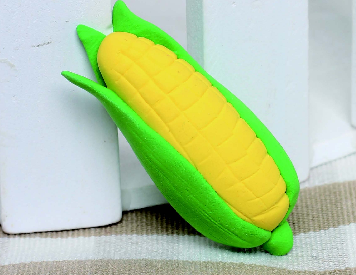 「儿童超轻粘土制作教程:蔬菜篇」金灿灿的玉米