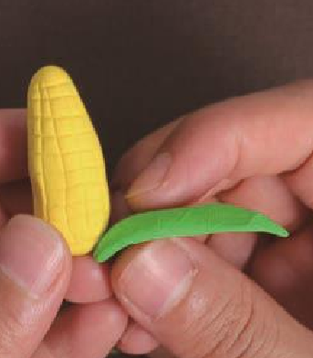 「儿童超轻粘土制作教程：蔬菜篇」金灿灿的玉米