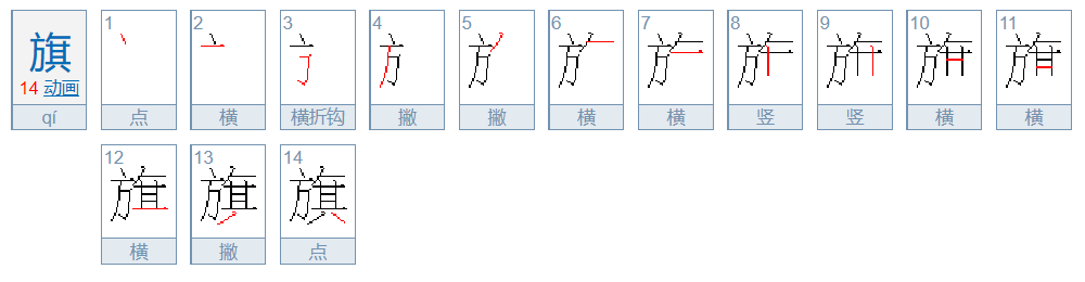 旗怎么读?旗的读音和意思插图1 旗怎么读?旗的读音和意思