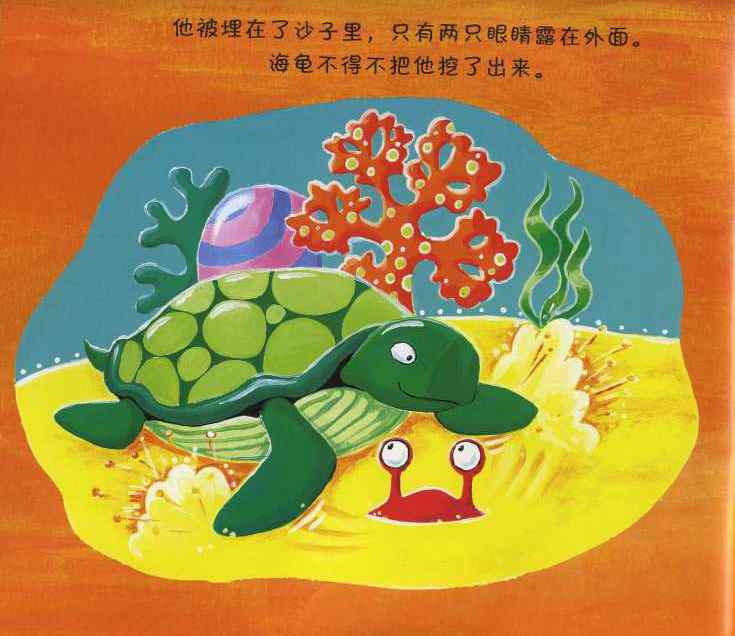 绘本故事《笨拙的螃蟹》每个人都是独一无二的