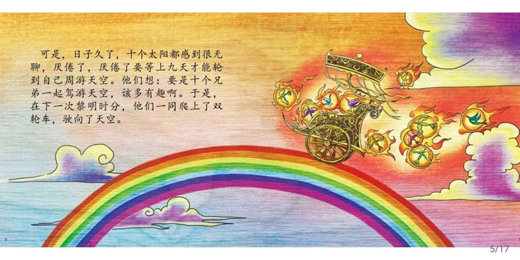 中国神话故事绘本《后羿射日》