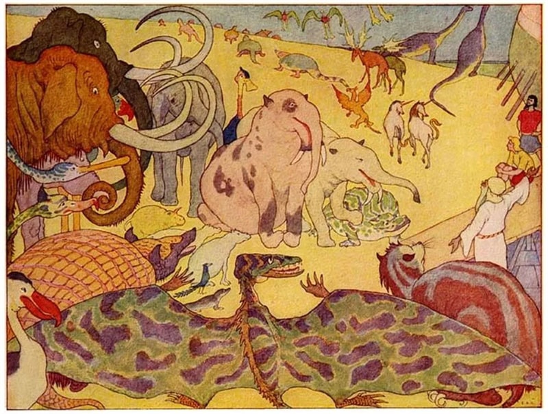 「绘本」诺亚方舟的故事(中英文)插图12 「绘本」诺亚方舟的故事(中英文)