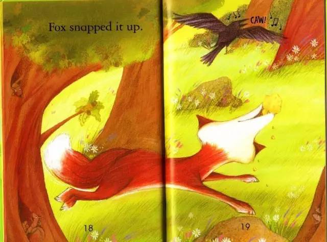 《The Fox and The Crow》狐狸和乌鸦绘本故事英文版带翻译