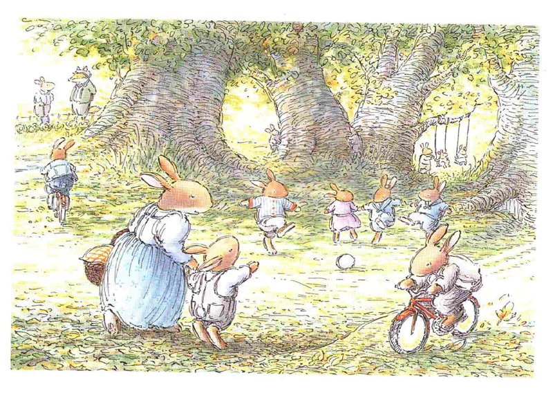 儿童绘本故事《春天的兔子》插图4 儿童绘本故事《春天的兔子》