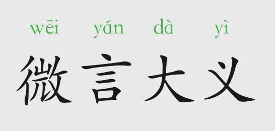 「成语故事」微言大义