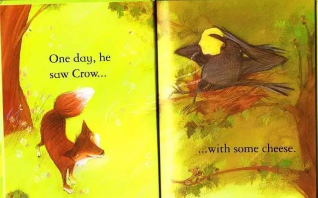 《The Fox and The Crow》狐狸和乌鸦绘本故事英文版带翻译