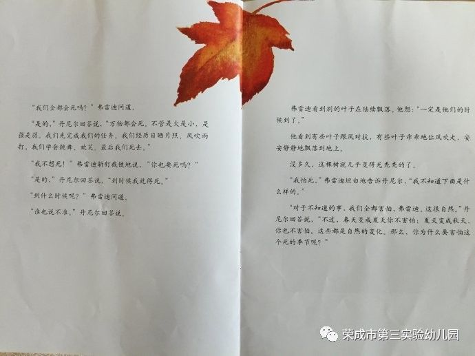 生命教育绘本故事《一片叶子落下来》