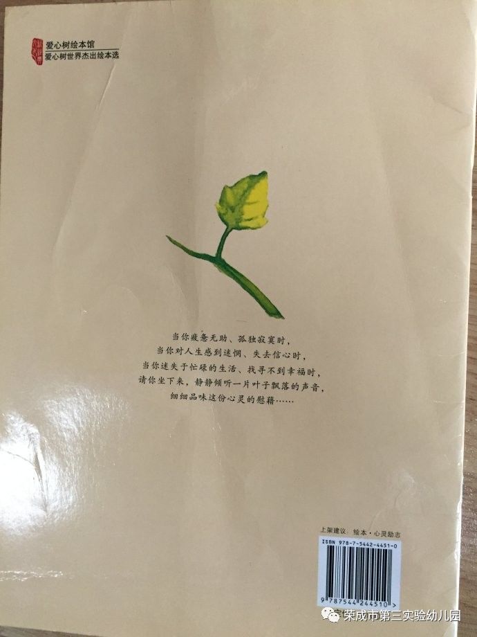 生命教育绘本故事《一片叶子落下来》