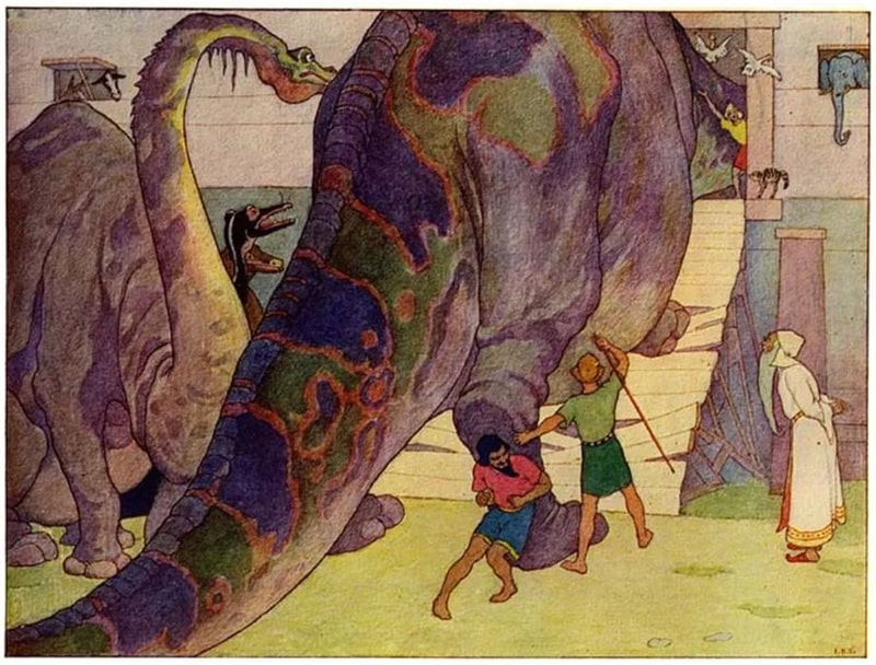 「绘本」诺亚方舟的故事(中英文)插图11 「绘本」诺亚方舟的故事(中英文)