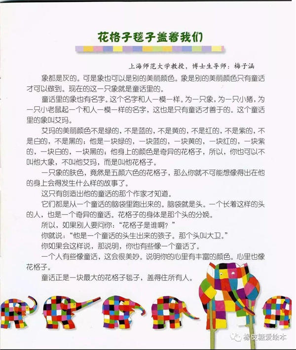 艾玛踩高跷 花格子大象系列插图12 艾玛踩高跷 花格子大象系列