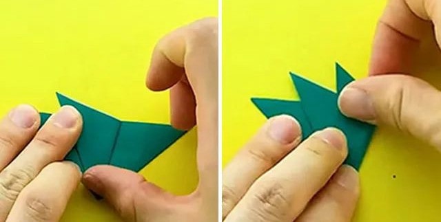 胡萝卜怎么折?胡萝卜的折法简单又漂亮(胡萝卜折纸附图解)插图12 胡萝卜怎么折?胡萝卜的折法简单又漂亮(胡萝卜折纸附图解)