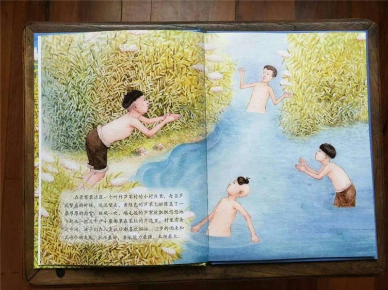 绘本故事《小英雄雨来》红色经典故事插图3 绘本故事《小英雄雨来》红色经典故事