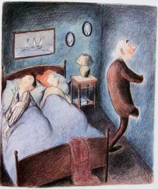 生命教育绘本故事《爷爷变成了幽灵》插图7 生命教育绘本故事《爷爷变成了幽灵》