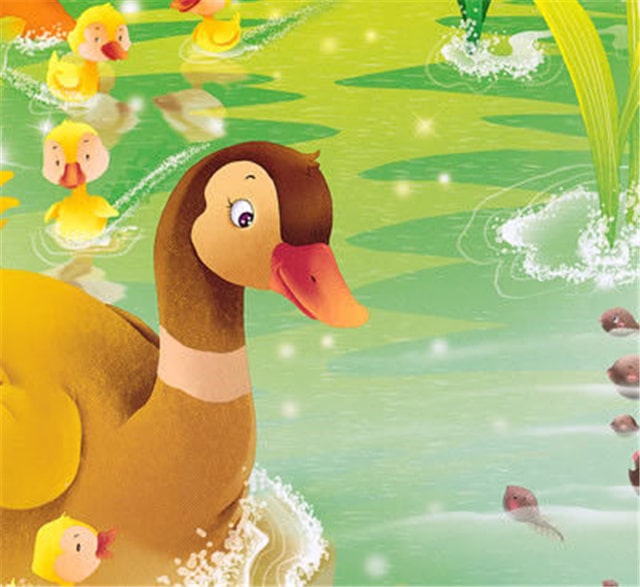 儿童绘本故事《小蝌蚪找妈妈》插图3 儿童绘本故事《小蝌蚪找妈妈》