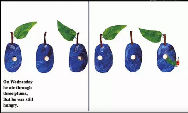 英语绘本故事《好饿的毛毛虫》插图6 英语绘本故事《好饿的毛毛虫》