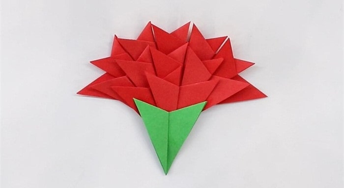 康乃馨怎么折?康乃馨的折法简单又漂亮(附图解)插图5 康乃馨怎么折?康乃馨的折法简单又漂亮(附图解)