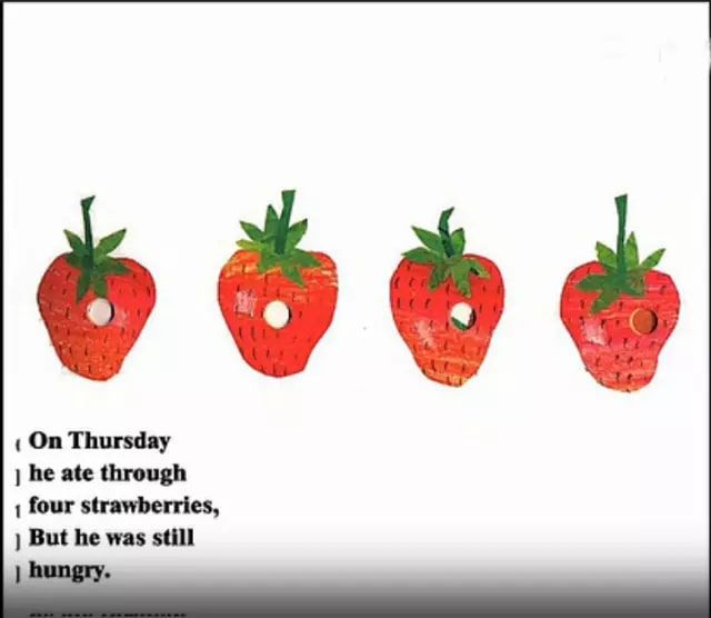 英语绘本故事《好饿的毛毛虫》插图7 英语绘本故事《好饿的毛毛虫》