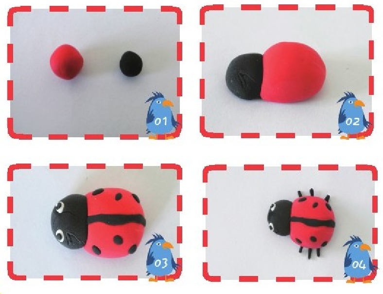 「彩泥制作教程」萌萌小瓢虫