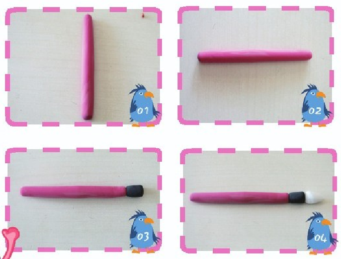 「彩泥制作教程」奇异毛笔