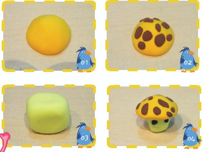 「彩泥制作教程」丛林小菇