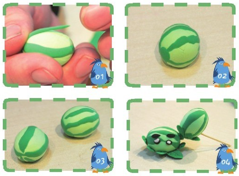 「彩泥制作教程」连藤西瓜