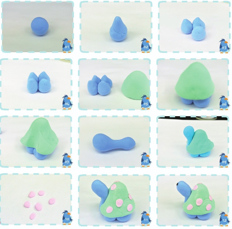 「彩泥制作教程」小乌龟插图1 「彩泥制作教程」小乌龟