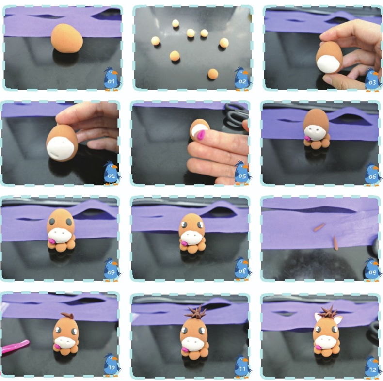 「彩泥制作教程」小马奔腾插图1 「彩泥制作教程」小马奔腾