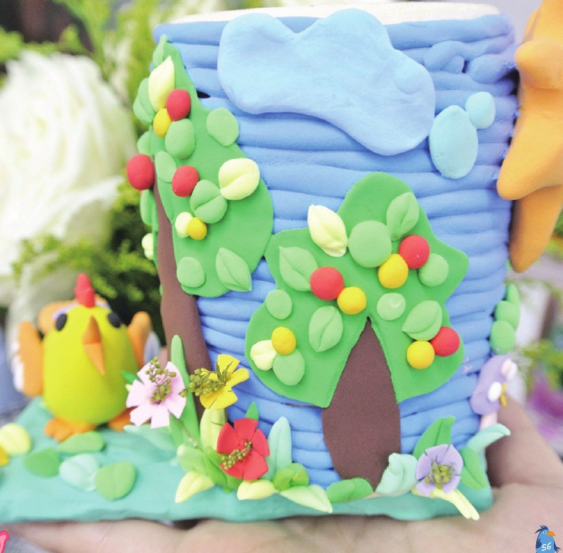 「彩泥制作教程」卡哇伊笔筒