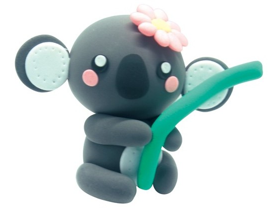 「彩泥制作教程」考拉插图7 「彩泥制作教程」考拉