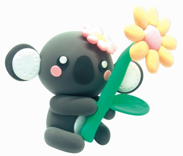 「彩泥制作教程」考拉插图8 「彩泥制作教程」考拉