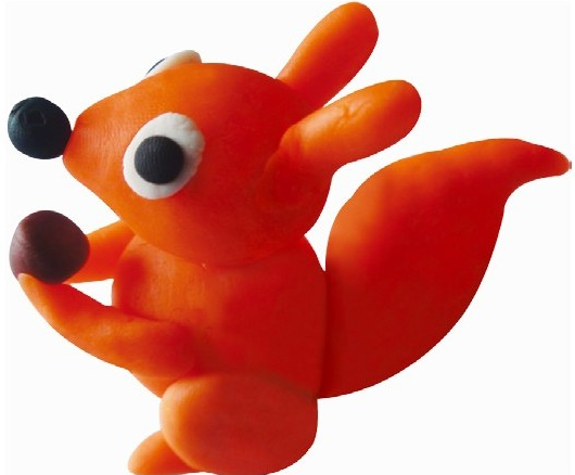 「彩泥制作教程」松鼠