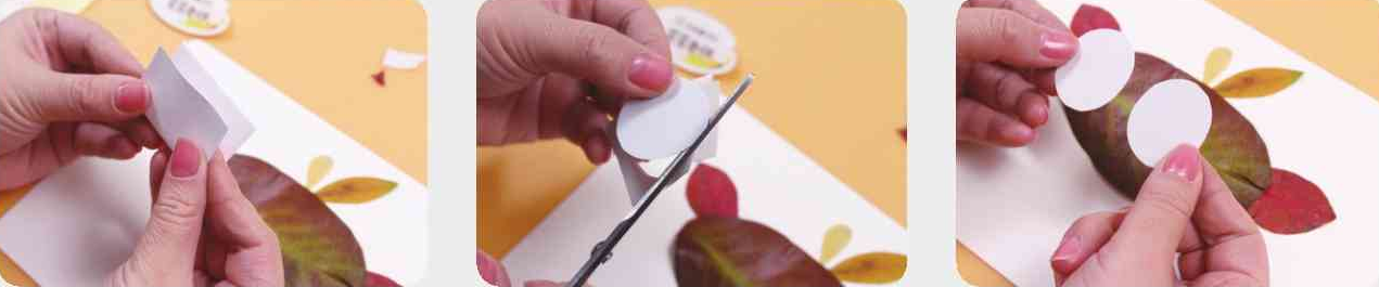 「树叶画手工贴画」大头鸟树叶画的简单做法插图7 「树叶画手工贴画」大头鸟树叶画的简单做法