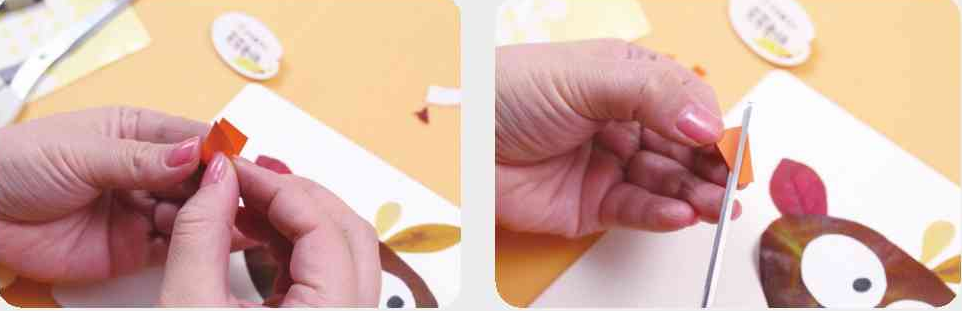 「树叶画手工贴画」大头鸟树叶画的简单做法插图9 「树叶画手工贴画」大头鸟树叶画的简单做法