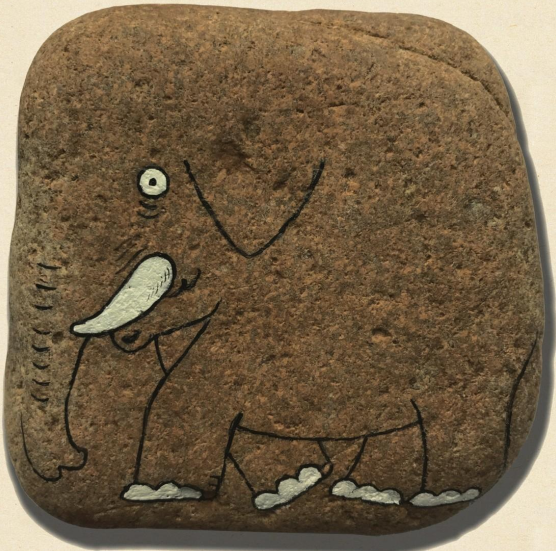 「石头画教程」大象