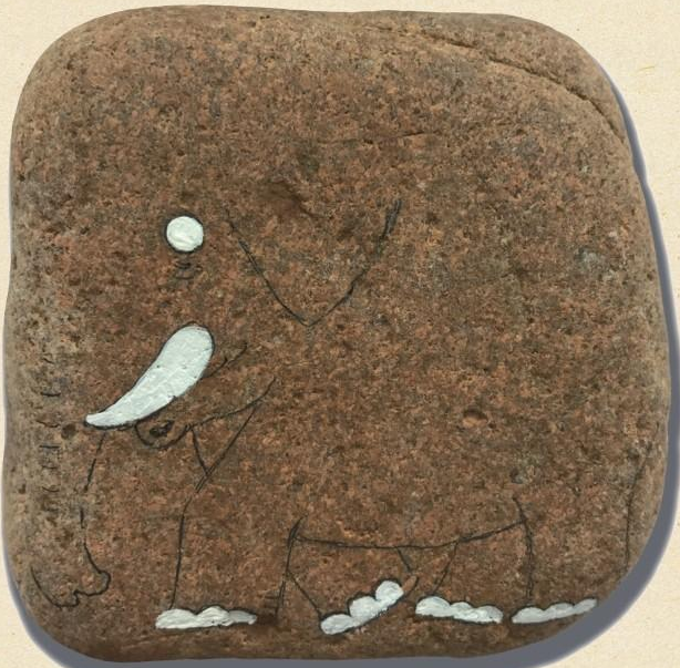 「石头画教程」大象