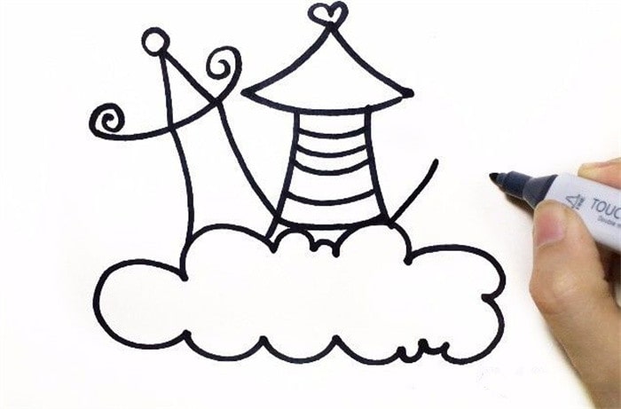 梦幻城堡简笔画怎么画简单又漂亮？梦幻城堡简笔画图片（附详细步骤、教程）