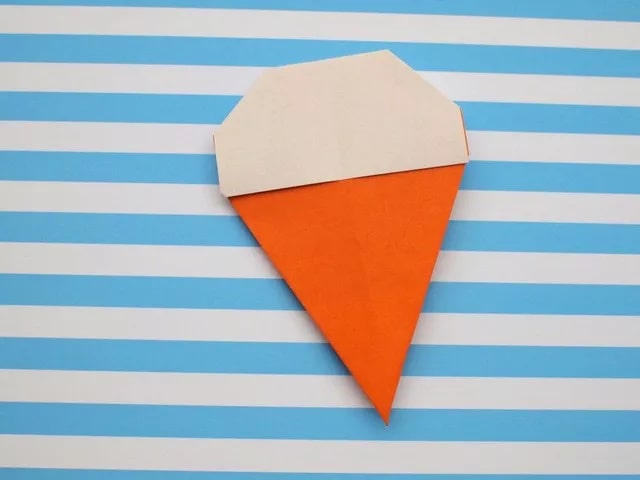 甜筒怎么折?甜筒的折法简单又漂亮(甜筒折纸附图解)插图7 甜筒怎么折?甜筒的折法简单又漂亮(甜筒折纸附图解)