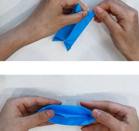 乌篷船怎么折?乌篷船的折法简单又漂亮(乌篷船折纸附图解)插图6 乌篷船怎么折?乌篷船的折法简单又漂亮(乌篷船折纸附图解)