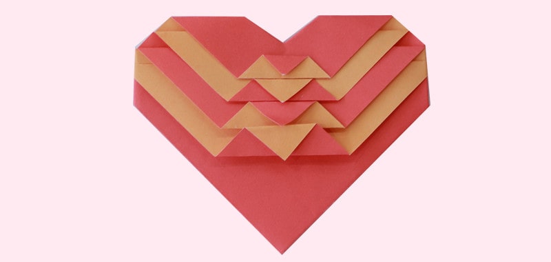 桃心怎么折？桃心的折法简单又漂亮（桃心折纸附图解）