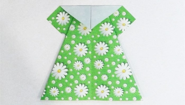 美丽的裙子怎么折？裙子的折法简单又漂亮（裙子折纸附图解）