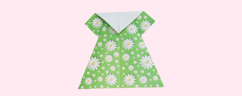 美丽的裙子怎么折?裙子的折法简单又漂亮(裙子折纸附图解)