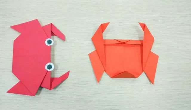 螃蟹怎么折?螃蟹的折法简单又漂亮(螃蟹折纸附图解)插图12 螃蟹怎么折?螃蟹的折法简单又漂亮(螃蟹折纸附图解)