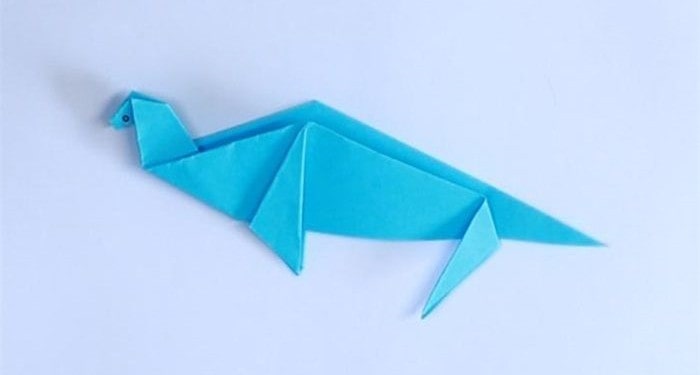 海豹怎么折?海豹的折法简单又漂亮(海豹折纸附图解)插图5 海豹怎么折?海豹的折法简单又漂亮(海豹折纸附图解)