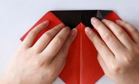 七星瓢虫怎么折?七星瓢虫的折法简单又漂亮(七星瓢虫折纸附图解)插图3 七星瓢虫怎么折?七星瓢虫的折法简单又漂亮(七星瓢虫折纸附图解)